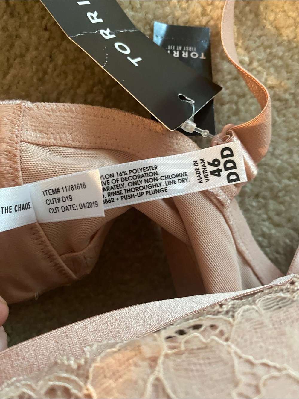 Torrid curve NWT 46DDD push up plunge bra - Picture 3 of 8